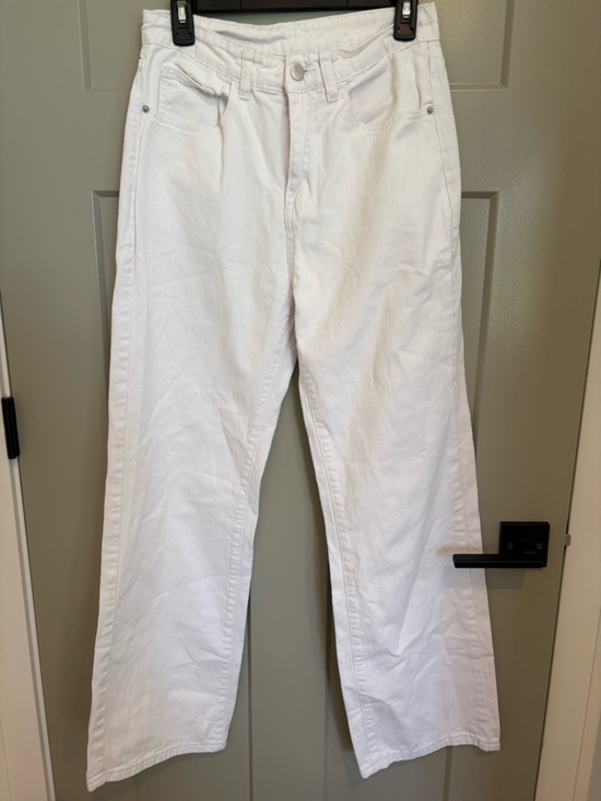SHEIN Denim - Women’s White Straight-Leg Jeans